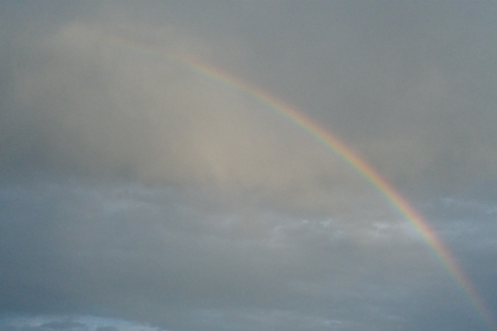 it's not all sunshine and rainbows... there are also clouds in the back. 😉