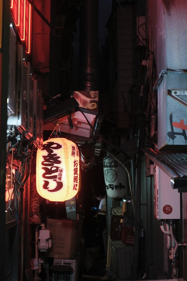 Cigarette brake Golden Gai, Tokyo